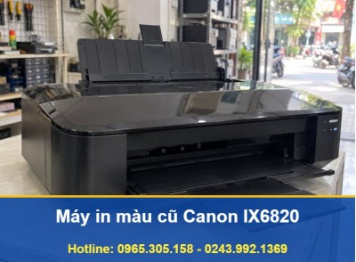 Máy In Canon IX 6820 Cũ A3 Wifi Long Biên, Uy Tín, Đã In Thử