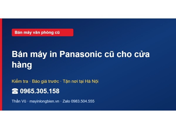Bán máy in Panasonic cũ cho cửa hàng