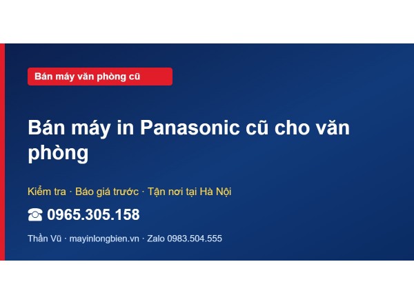 Bán máy in Panasonic cũ cho văn phòng