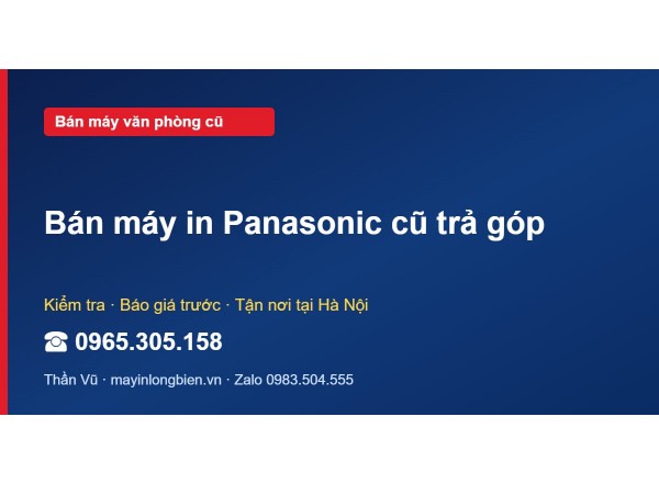 Bán máy in Panasonic cũ trả góp