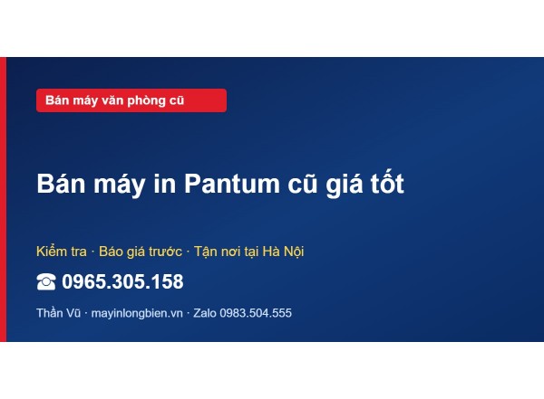 Bán máy in Pantum cũ giá tốt