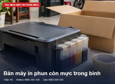 Bán máy in còn mực trong bình: rút hay để nguyên? | Thần Vũ