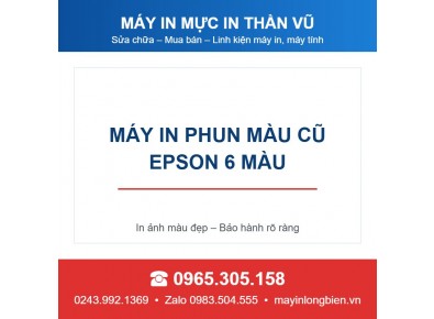 Bán máy in phun màu cũ Epson 6 màu tại Long Biên