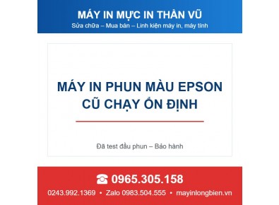 Bán máy in phun màu Epson cũ chạy ổn định tại Long Biên