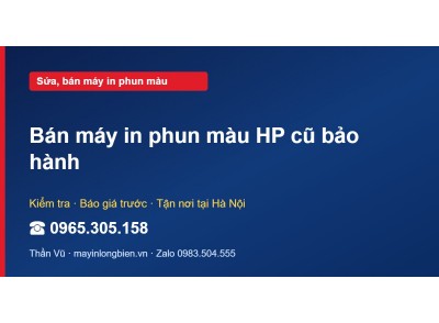 Bán máy in phun màu HP cũ bảo hành