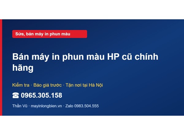 Bán máy in phun màu HP cũ chính hãng