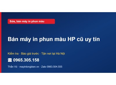 Bán máy in phun màu HP cũ uy tín