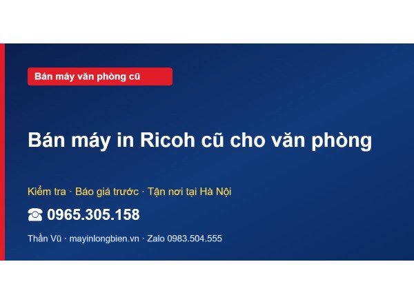 Bán máy in Ricoh cũ cho văn phòng