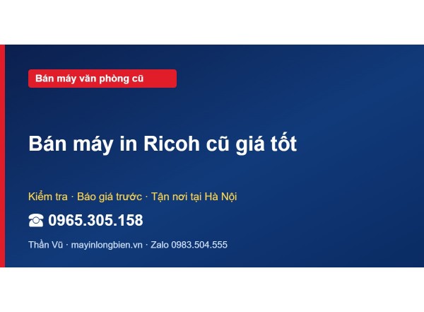 Bán máy in Ricoh cũ giá tốt