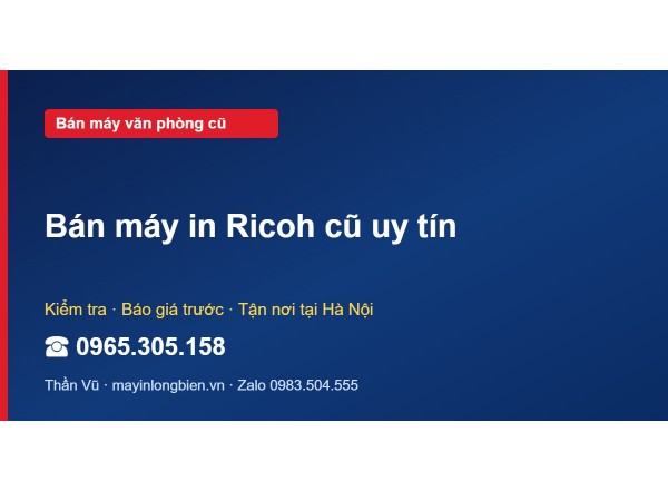 Bán máy in Ricoh cũ uy tín