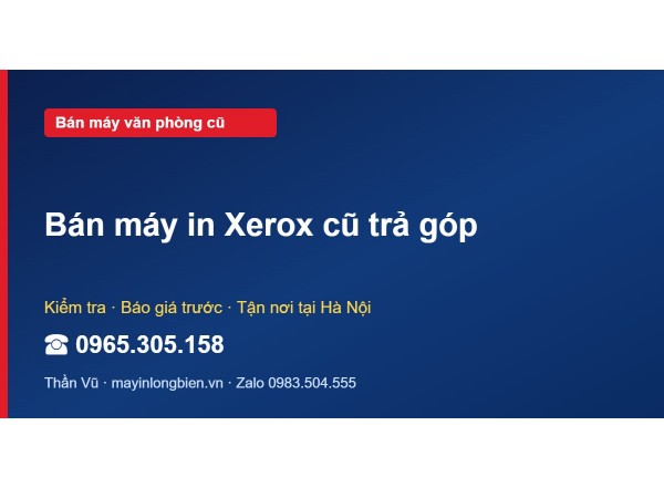 Bán máy in Xerox cũ trả góp