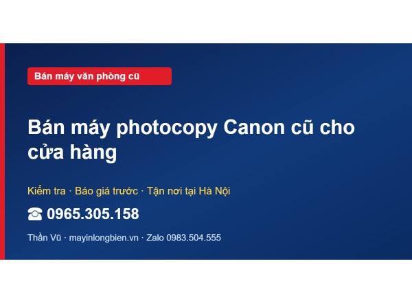 Bán máy photocopy Canon cũ cho cửa hàng