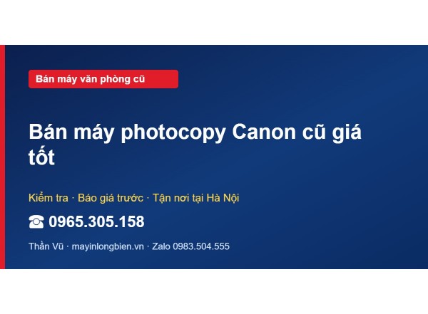 Bán máy photocopy Canon cũ giá tốt