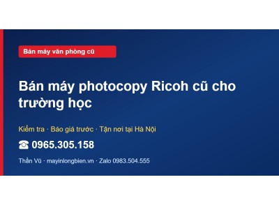 Bán máy photocopy Ricoh cũ cho trường học