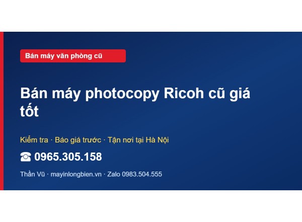 Bán máy photocopy Ricoh cũ giá tốt