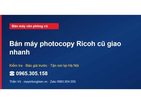 Bán máy photocopy Ricoh cũ giao nhanh