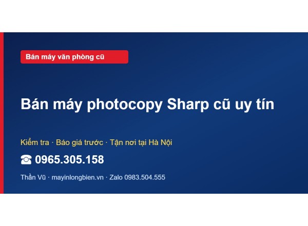 Bán máy photocopy Sharp cũ uy tín
