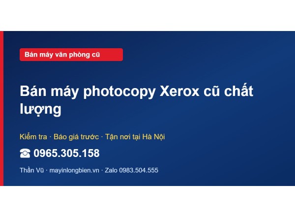 Bán máy photocopy Xerox cũ chất lượng