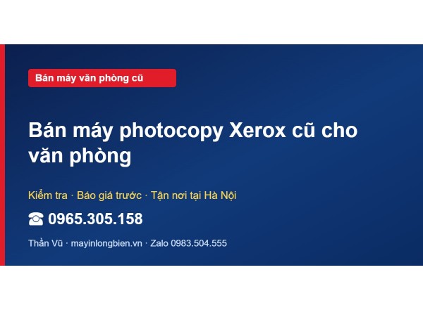 Bán máy photocopy Xerox cũ cho văn phòng