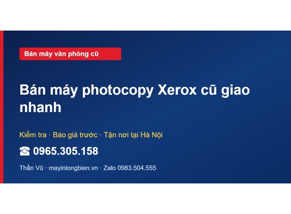 Bán máy photocopy Xerox cũ giao nhanh