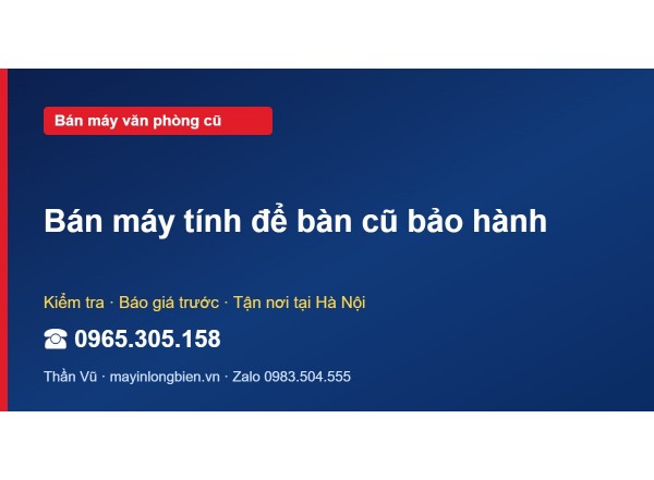 Bán máy tính để bàn cũ bảo hành
