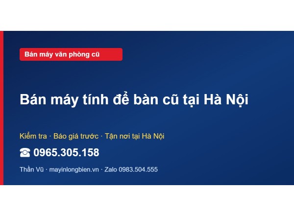 Bán máy tính để bàn cũ tại Hà Nội