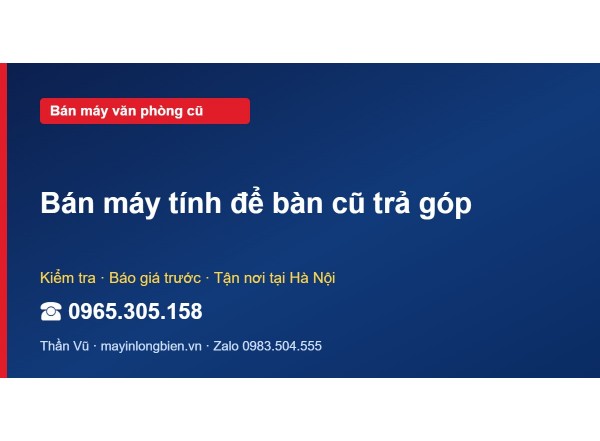 Bán máy tính để bàn cũ trả góp