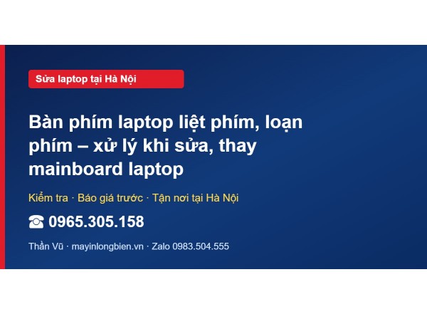 Bàn phím laptop liệt phím, loạn phím – xử lý khi sửa, tha…
