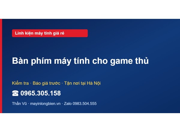 Bàn phím máy tính cho game thủ