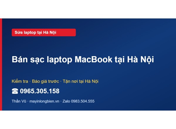 Bán sạc laptop MacBook tại Hà Nội