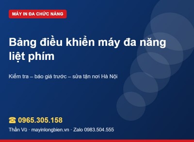 Phím máy in bị liệt, bấm không ăn: sửa ra sao | Thần Vũ