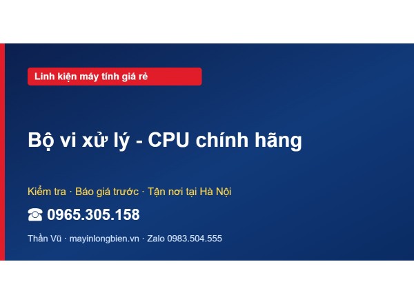 Bộ vi xử lý - CPU chính hãng