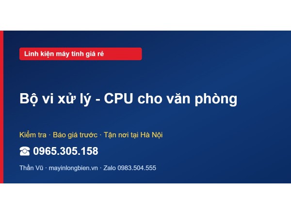 Bộ vi xử lý - CPU cho văn phòng