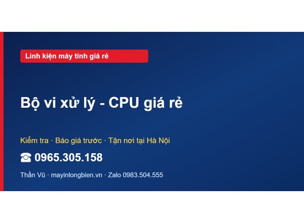 Bộ vi xử lý - CPU giá rẻ