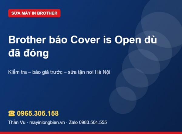 Brother báo Cover is Open dù đã đóng nắp | Thần Vũ