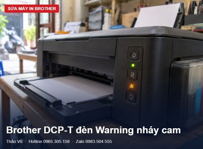 Brother DCP-T đèn Warning nháy: tra lỗi theo đèn | Thần Vũ