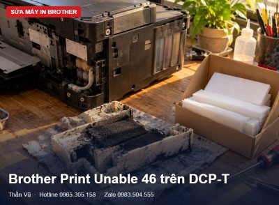 Brother báo Print Unable 46: nguyên nhân, cách xử lý | Thần Vũ