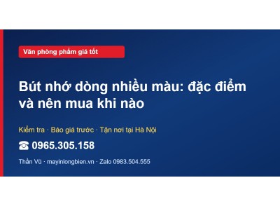 Bút nhớ dòng nhiều màu: đặc điểm và nên mua khi nào