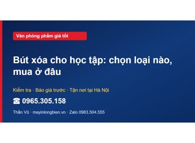 Bút xóa cho học tập: chọn loại nào, mua ở đâu