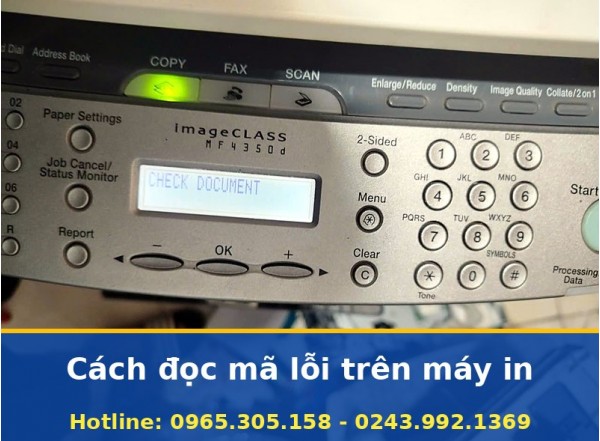 Cách Đọc Mã Lỗi Trên Máy In, Hướng Dẫn Tận Nơi Hà Nội Uy Tín