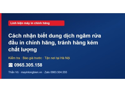 Cách nhận biết dung dịch ngâm rửa đầu in chính hãng, trán…