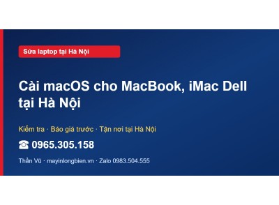 Cài macOS cho MacBook, iMac Dell tại Hà Nội