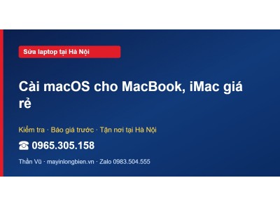 Cài macOS cho MacBook, iMac giá rẻ