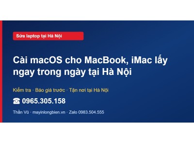 Cài macOS cho MacBook, iMac lấy ngay trong ngày tại Hà Nội