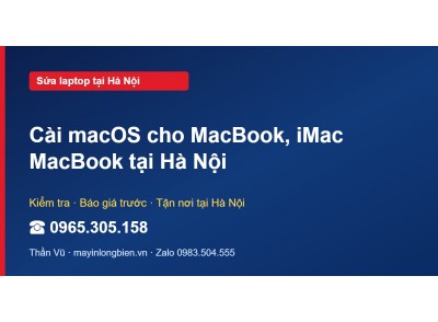 Cài macOS cho MacBook, iMac MacBook tại Hà Nội