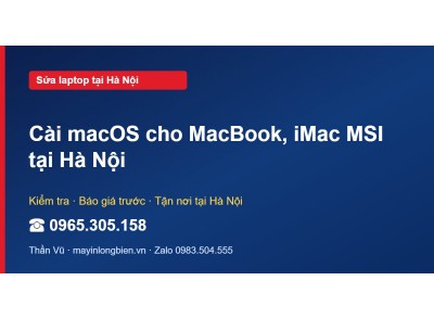 Cài macOS cho MacBook, iMac MSI tại Hà Nội