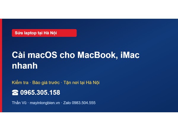 Cài macOS cho MacBook, iMac nhanh