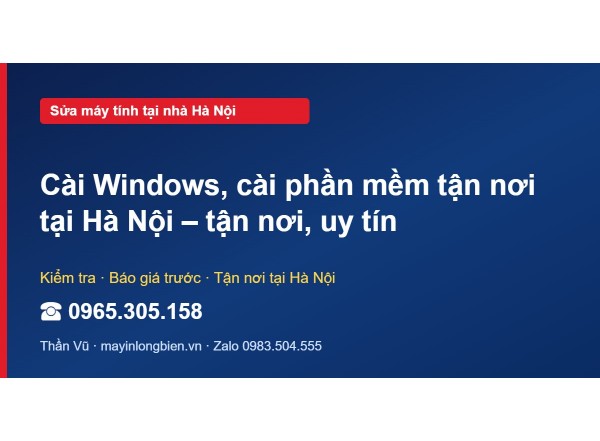 Cài Windows, cài phần mềm tận nơi tại Hà Nội – tận nơi, u…