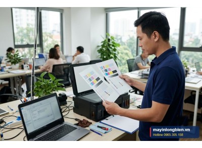 Căn chỉnh đầu phun máy in khi chữ nhòe đôi | Thần Vũ