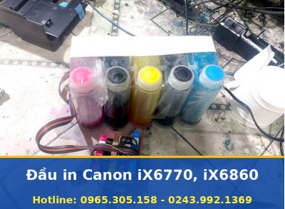 Đầu In Canon iX6770 Và iX6860 Tại Hà Nội, Lắp Và In Thử Ngay